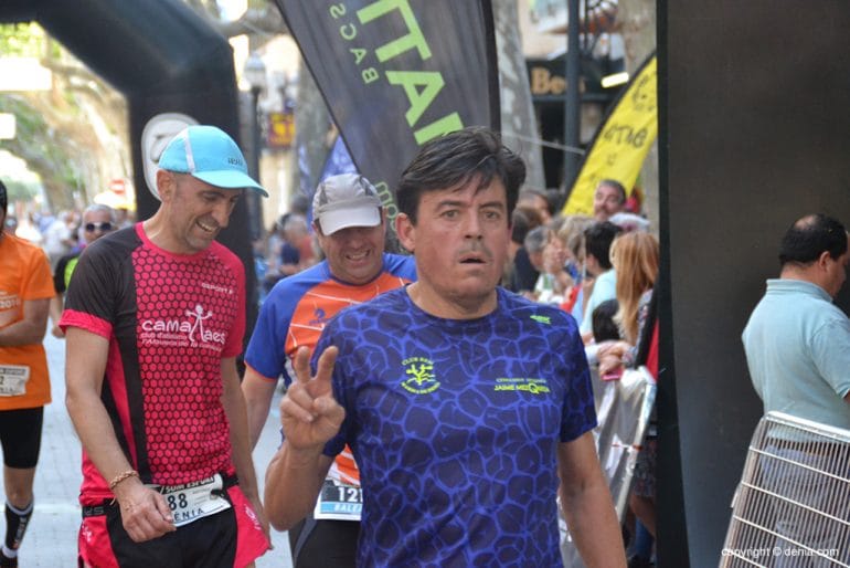 Jaime Mezquida tras entrar en meta