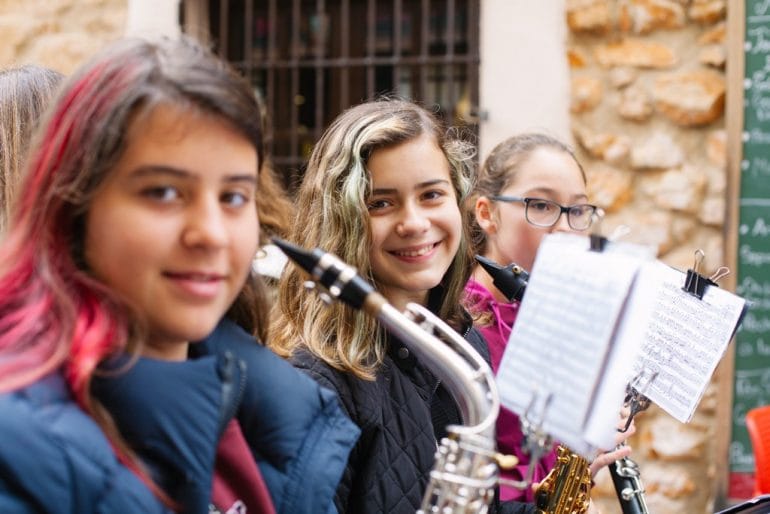 La Banda Juvenil de Dénia en Caminis