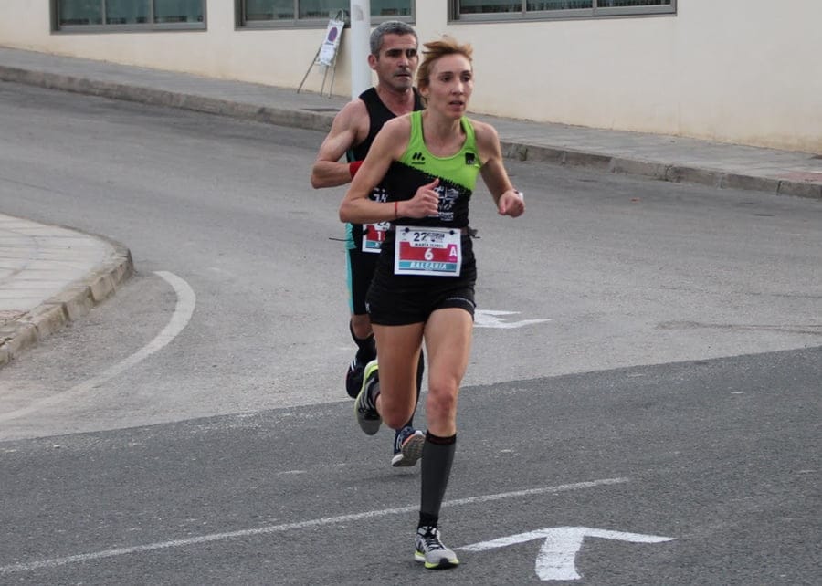 ma isabel ferrer en plena carrera en teulada