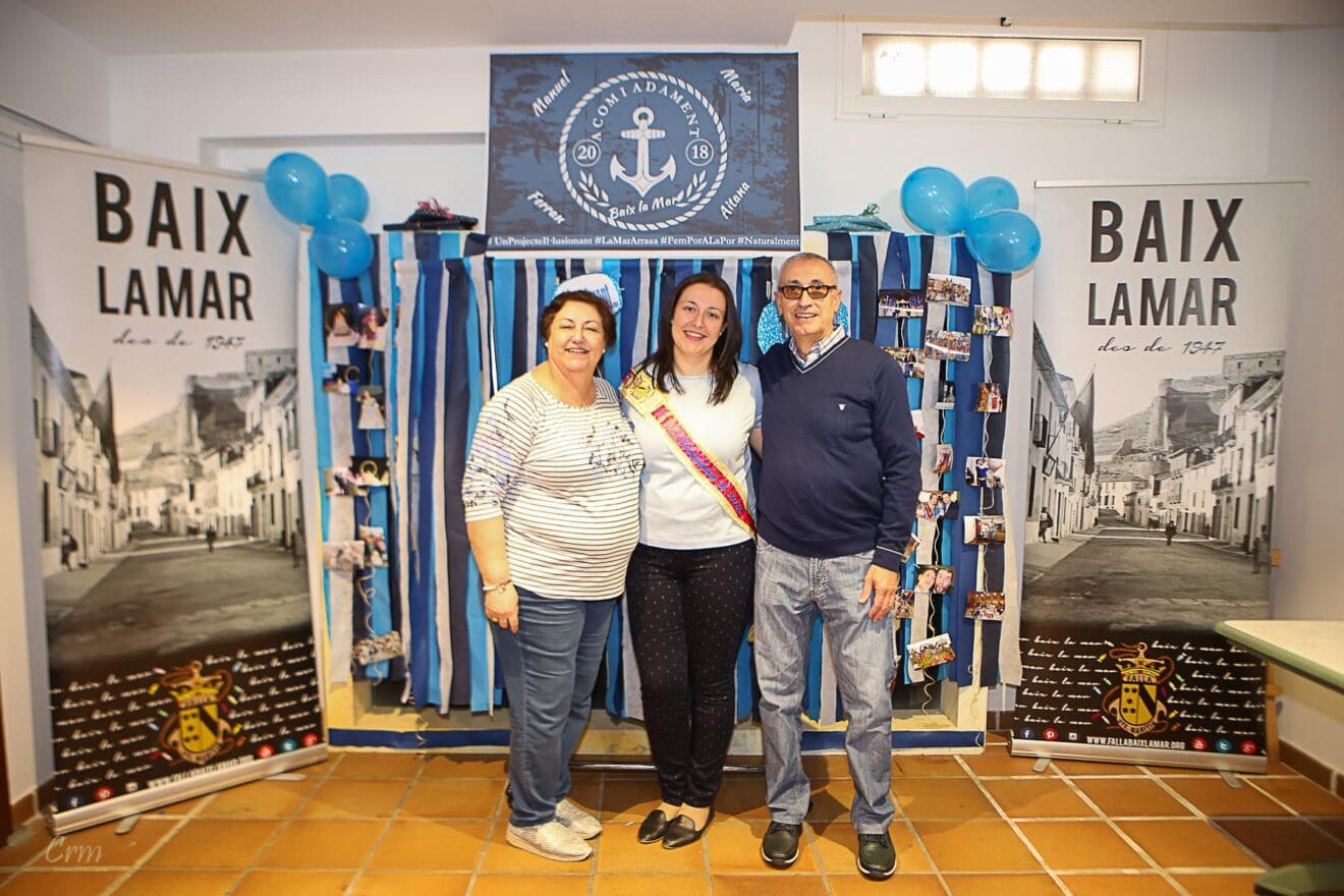 María Giner y sus padres