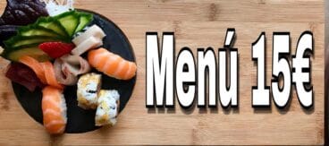 Menu a 15€ Sushiber De Lunes a Viernes