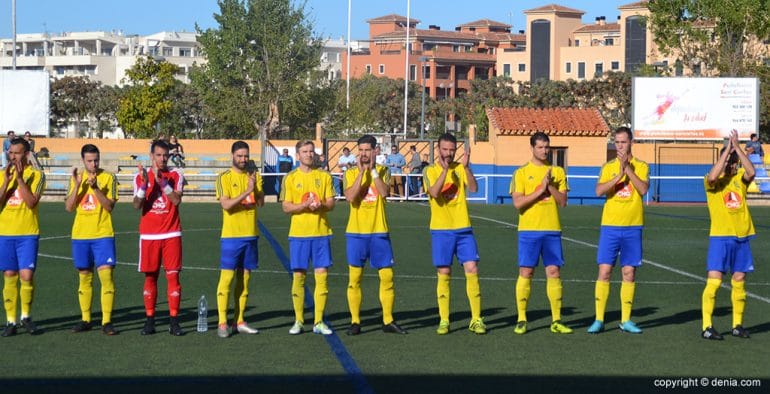 Once del CD Dénia ante la UD Alginet