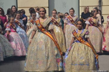 Despedida de las falleras mayores de Dénia 2018 – Llegada de Carla y Melani