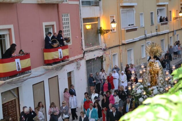 16 procesion de los desamparados denia 2018 paso de la virgen por ronda murallas