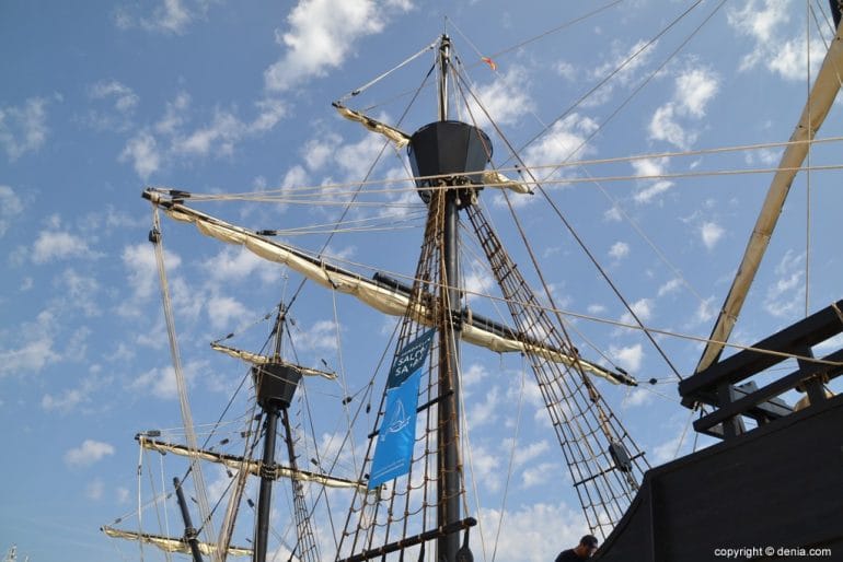 La Nao Victoria en Dénia - detalle