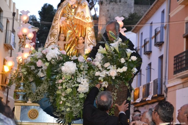 Procesión de los Desamparados Dénia 2018 - Ofrenda de la falla Baix la Mar