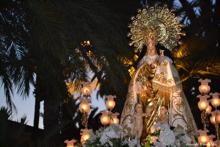 Procesión de los Desamparados Dénia 2018 - recorrido de la Virgen