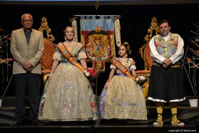 Despedida de las falleras mayores de Dénia 2018 - Con el alcalde y el presidente