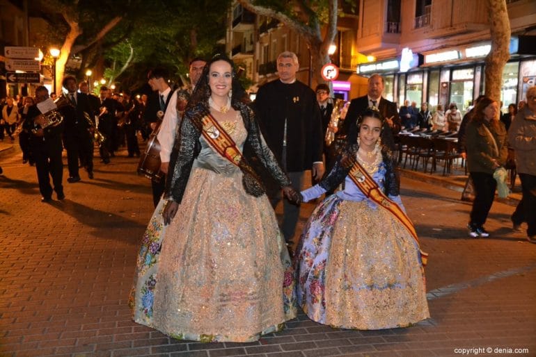 Procesión de los Desamparados Dénia 2018 - falleras mayores de Dénia