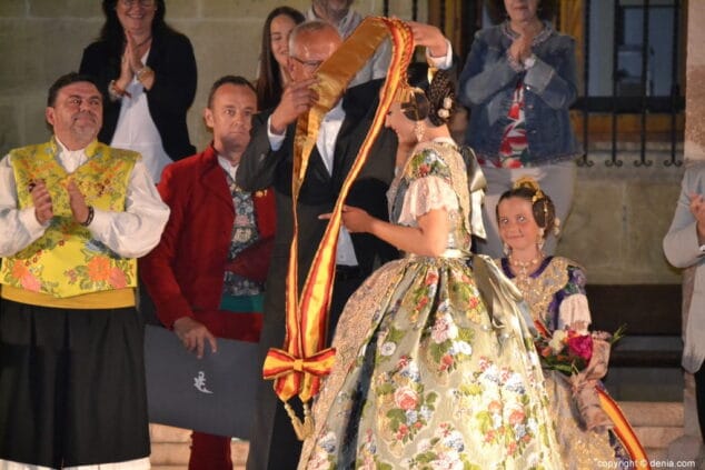 53 eleccion falleras mayores de denia 2019 imposicion de la banda a amparo