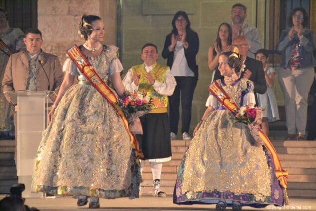 55 eleccion falleras mayores de denia 2019 amparo petrie y neus suarez