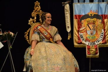 Despedida de las falleras mayores de Dénia 2018 – Melani sonriendo