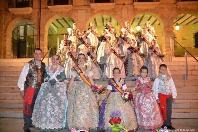 80 eleccion falleras mayores de denia 2019 cargos falla les roques 2019