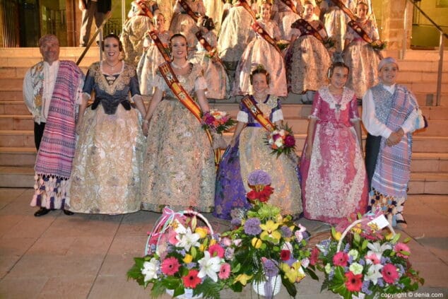 81 eleccion falleras mayores de denia 2019 cargos falla campaments 2019