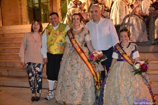 84 eleccion falleras mayores de denia 2019 con el presidente de port rotes 2018