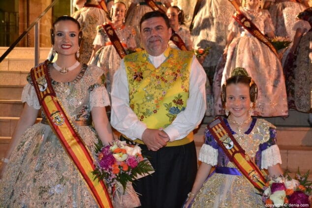 85 eleccion falleras mayores de denia 2019 con el presidente de la junta