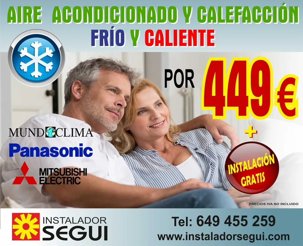 Aire acondicionado y calefacción Instalador Segui