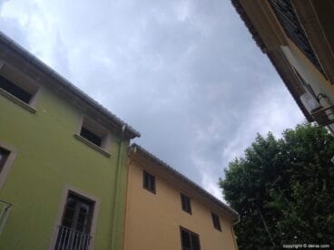 alerta amarilla por lluvia y tormenta en denia