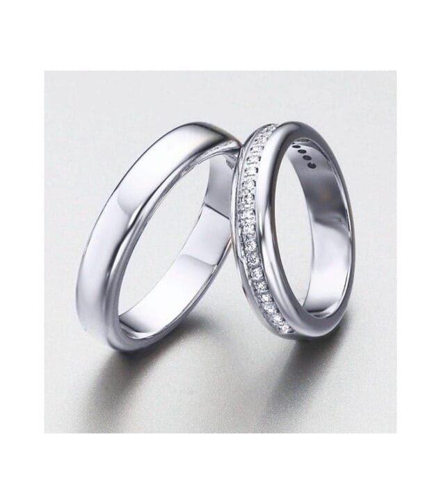 alianzas aniversario oro blanco brillantes joyeria relojeria bonilla y argent showroom