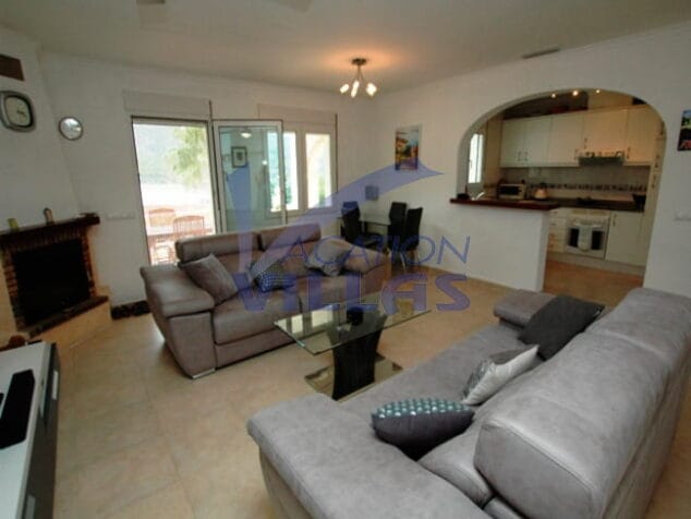 amplia sala de estar vacation villas