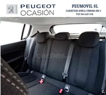 Asientos traseros Interior del vehículo ocasión PEUGEOT 308 Peumovil