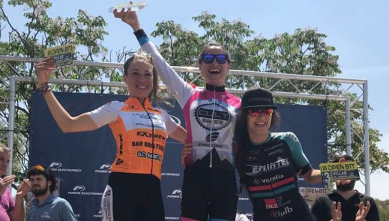 Ayda Parra en el podio