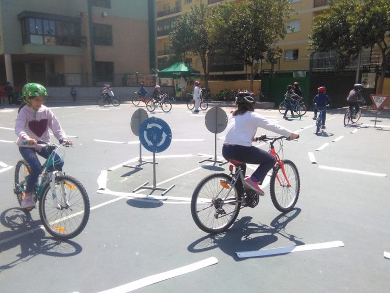 Campaña de la bicicleta en el colegio Maristas