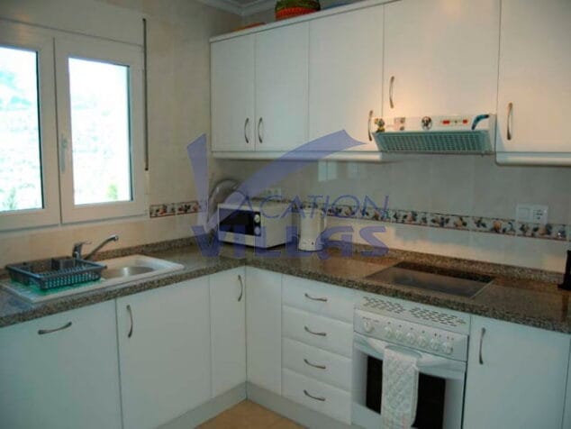 cocina de la casa vacation villas