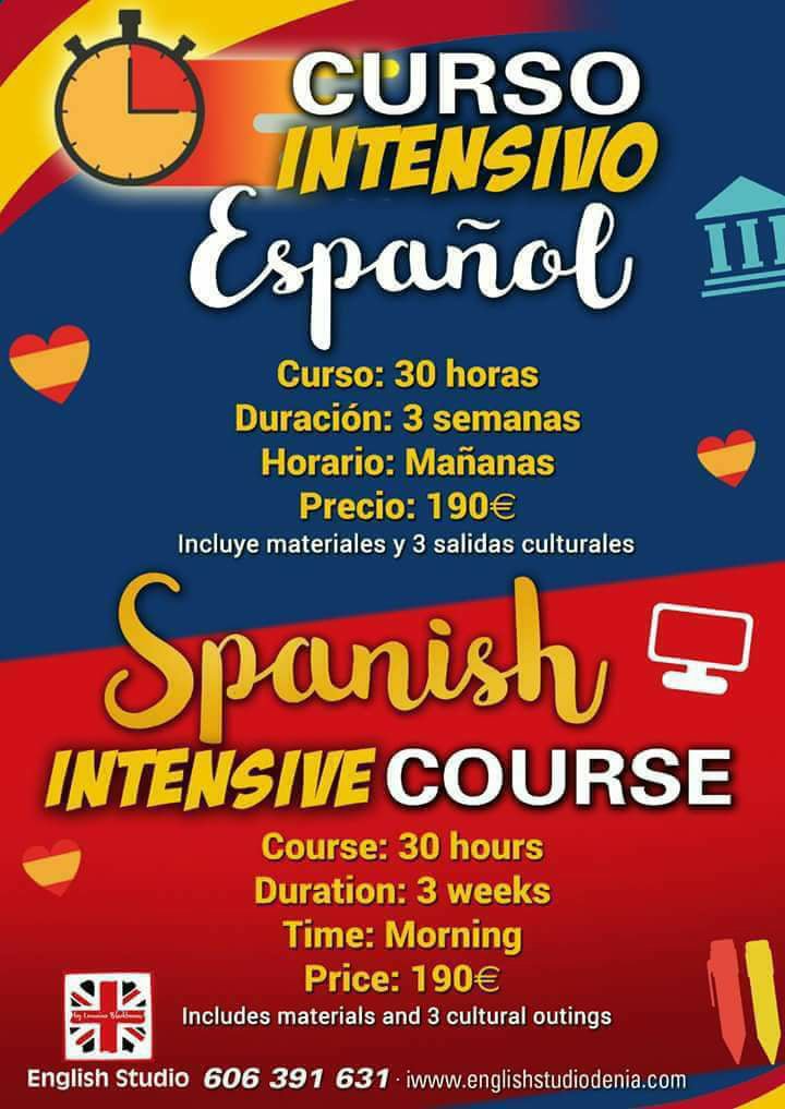 Curso-intensivo-Espanol-English-Studio