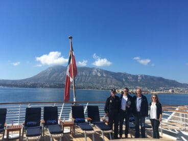 el alcalde de denia en el barco seadream