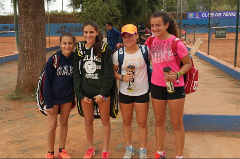Equipo infantil Femenino del Club Tenis Dénia