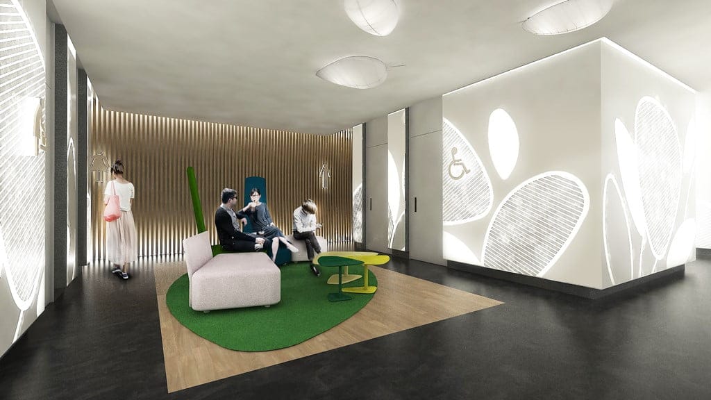 imagen de los aseos de portal de la marina