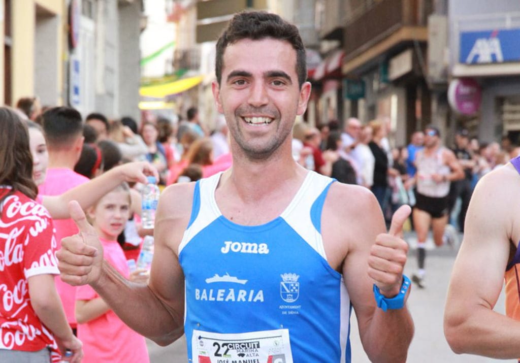 José Manuel Díaz fue el mejor dianense en la '<em>XXVII Cursa Popular a Pedreguer</em>' 1 jose manuel diaz entrando en meta