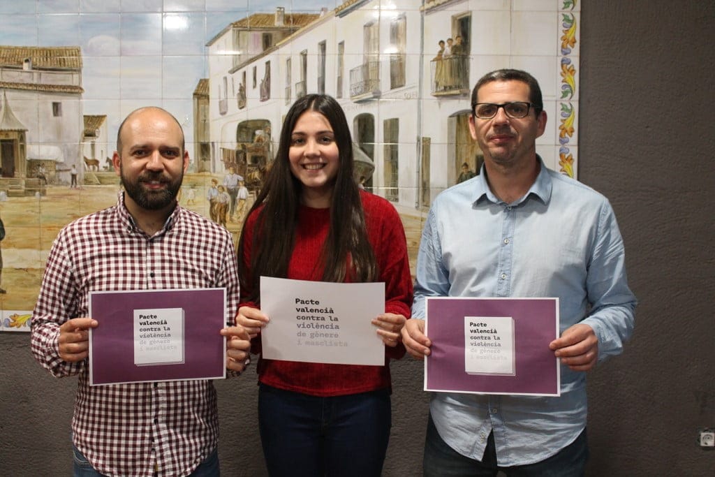 la falla oeste se suma al pacto valenciano contra la violencia de genero