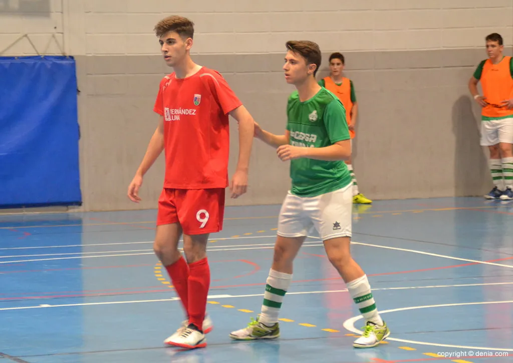 El Paidos-F. Fernández Luna eliminado de la Copa Federación por el Calpe FS 2 marcaje de un jugador calpino a uno del paidos
