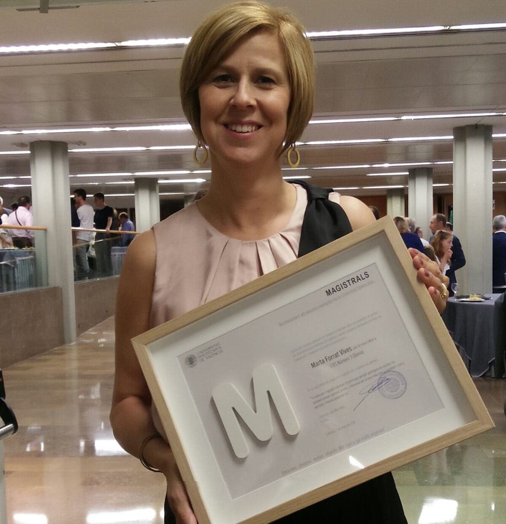 marta forrat vives es premiada como docente ejemplar de la comunitat valenciana