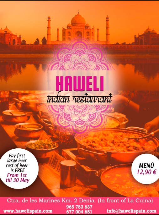 Indian Haweli Restaurant presenta su delicioso menú por solo 12,90€ 1 menu indian restaurant haweli