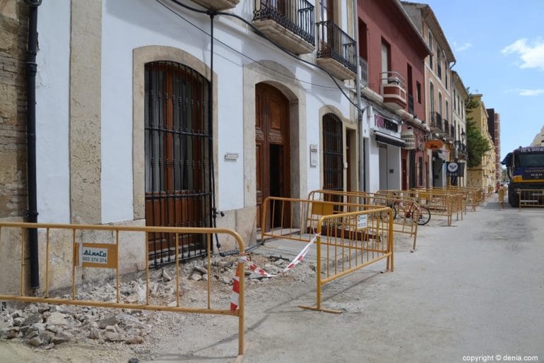 Obras en la calle La Mar