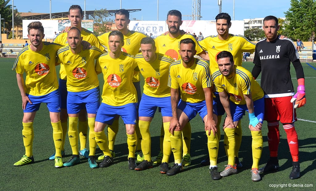 El CD Dénia con un Panucci en plan estelar doblegó a la UD Benigánim (4-0) 2 once cd denia ante la ud beniganim