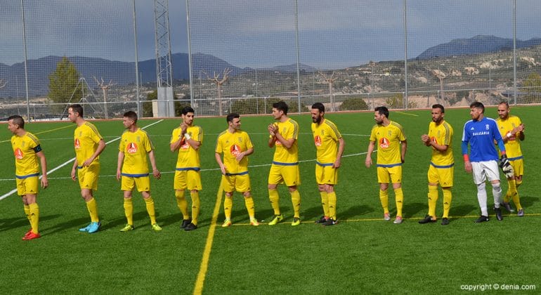 once del CD Dénia antes de un choque
