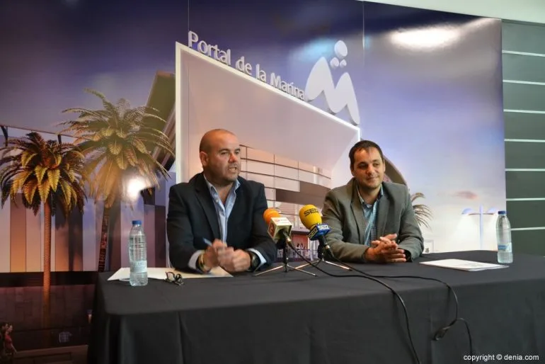 Rueda de prensa sobre las reformas del centro comercial Portal de la Marina