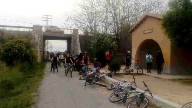 ruta en bici por la via verde de denia