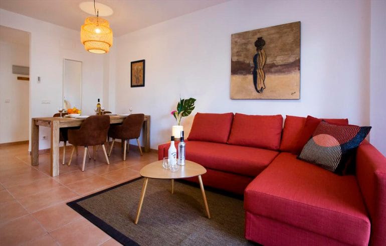 Sala de estar Aguila Rent a Villa
