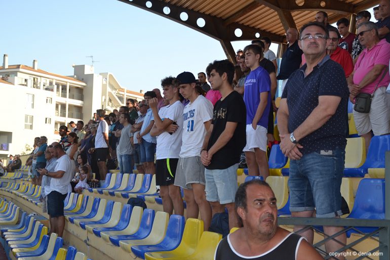 Supporters of CD Dénia during a match