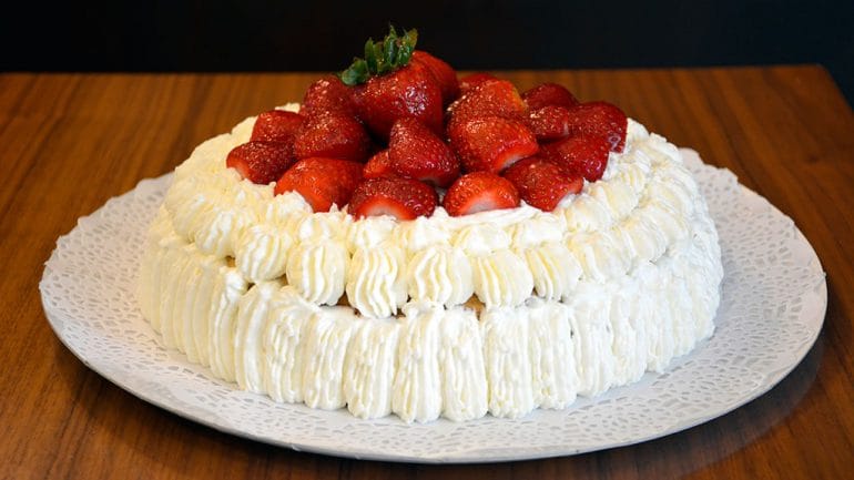 Tarta fresa M&A Bistro Bar