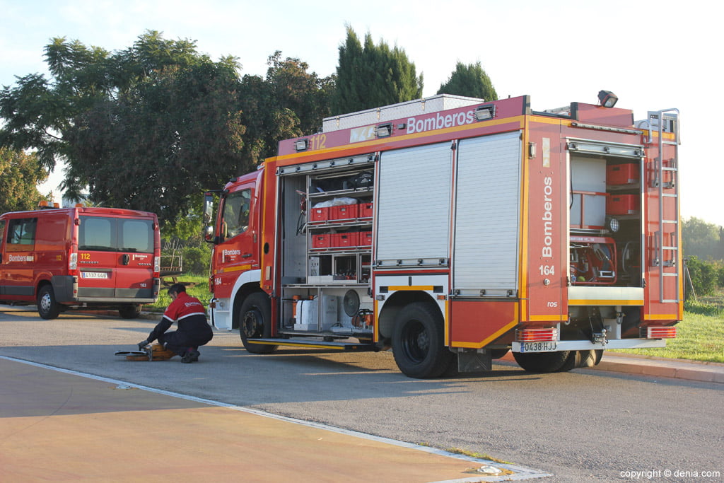 Vehículo del parque comarcal de bomberos