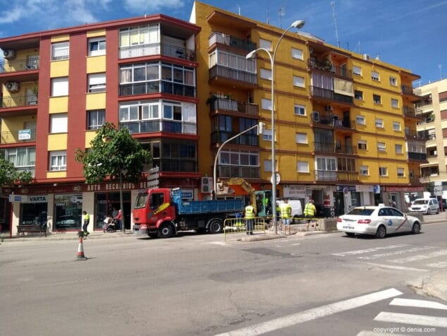 asfaltado de la avenida de alicante