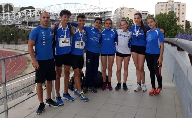 atletas del ca balearia dianium en el campeonato provincial cadete