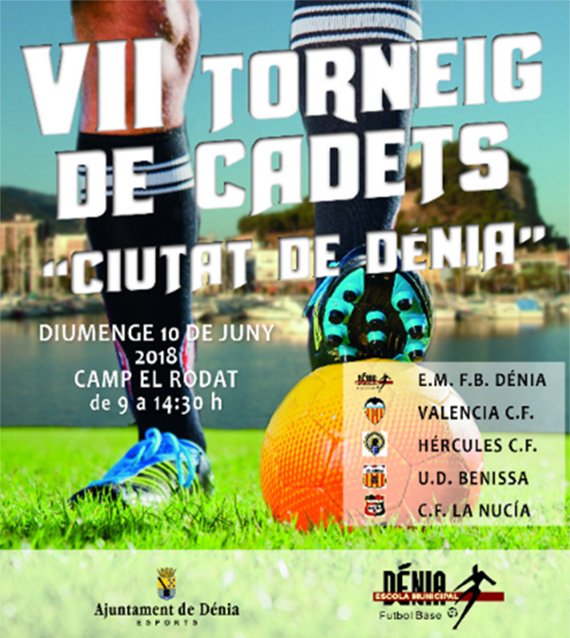 Cartel Torneo Cadetes Fútbol Dénia