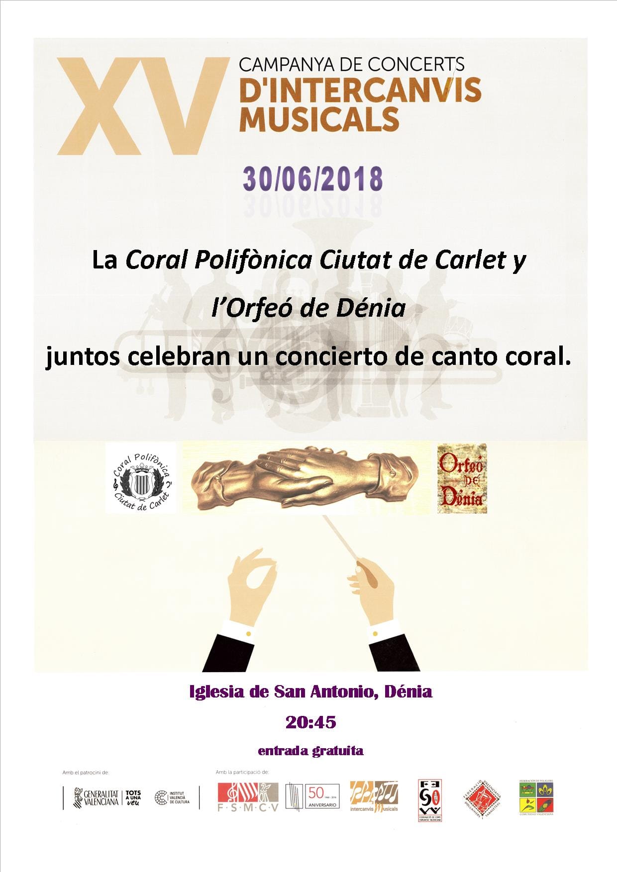 concierto del orfeo de denia y el coro polifonico de carlet